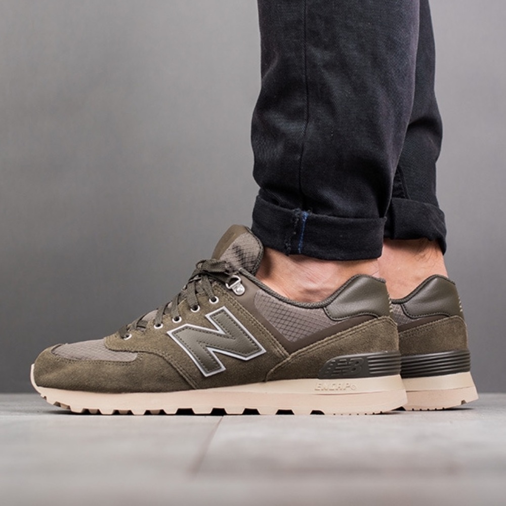 NWOT New Balance Mens 574 Hunter Green Sne…